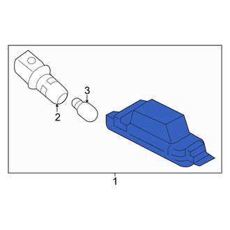 Kia OE - Rear Right License Plate Light Assembly