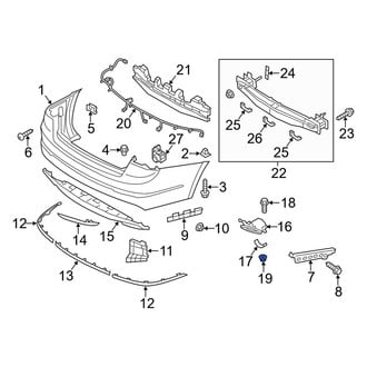 Kia OE - Bumper Cover Heat Shield Nut