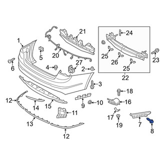 Kia OE - Front Bumper Cover Bolt
