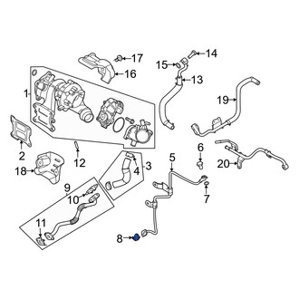 Kia OE - Turbocharger Oil Line Gasket