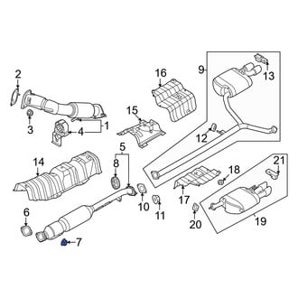 Kia OE - Center Exhaust Pipe Nut
