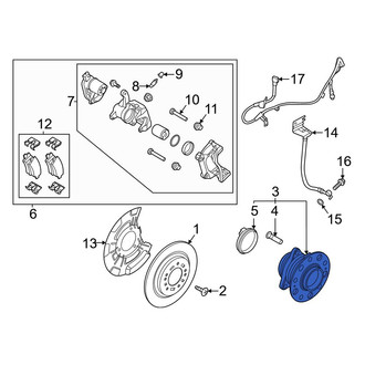 Kia OE - Rear Wheel Bearing and Hub Assembly