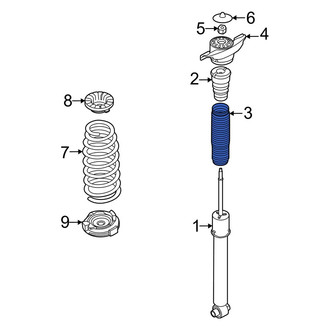 Kia OE - Rear Suspension Shock Absorber Bellows