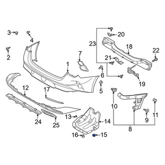 Kia OE - Bumper Splash Shield Nut