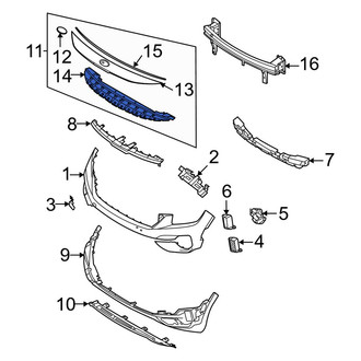 Kia OE - Front Radiator Support Access Cover