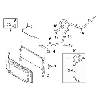 Kia OE - Cooling - Radiator & Components (1.6L)