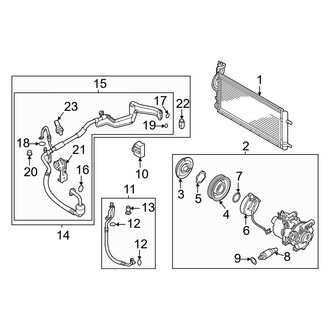Kia OE - Air Conditioner & Heater - Condenser, Compressor & Lines