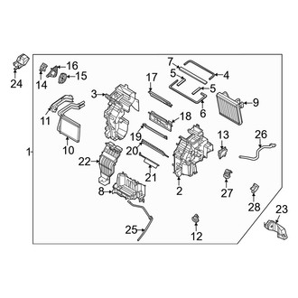 Kia OE - Air Conditioner & Heater - Evaporator & Heater Components