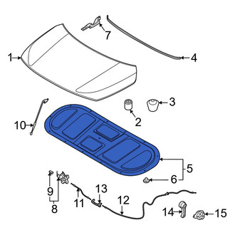 Kia OE - Front Hood Insulation Pad