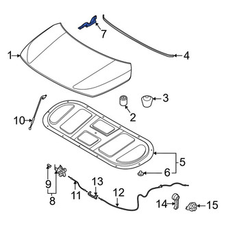 Kia OE - Front Left Hood Hinge