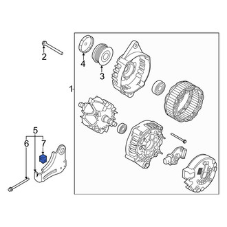 Kia OE - Alternator Adjusting Bracket Nut