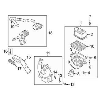 Kia OE - Engine / Transaxle - Air Intake (1.6L)