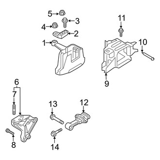 Kia OE - Engine / Transaxle - Engine & Transmission Mounting (1.6L)