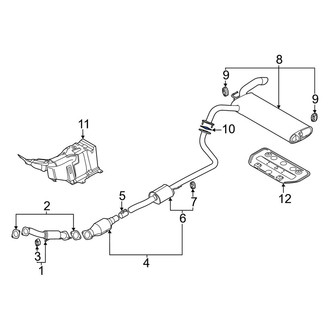 Kia OE - Rear Exhaust Muffler Gasket