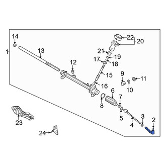 Kia OE - Left Outer Steering Tie Rod End