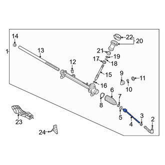 Kia OE - Inner Steering Tie Rod End