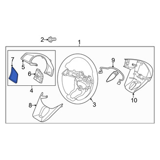 Kia OE - Left Upper Steering Wheel Trim