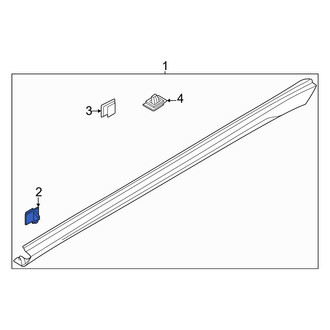Kia OE - Rocker Panel Molding Clip