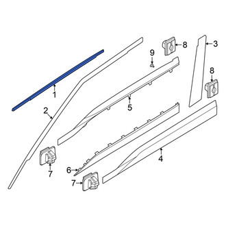 Kia OE - Rear Left Door Belt Molding