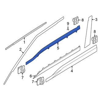 Kia OE - Front Right Upper Door Molding