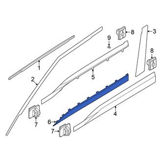 Kia OE - Front Left Lower Door Molding