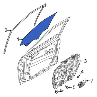 Kia OE - Rear Left Door Glass