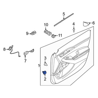 Kia OE - Door Interior Trim Panel Retainer