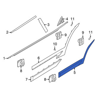 Kia OE - Rear Left Door Molding