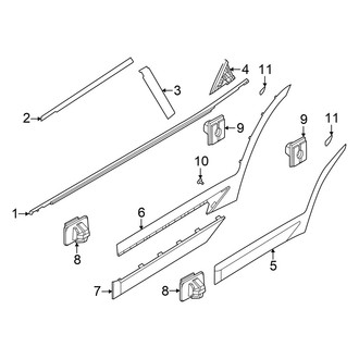 Kia OE - Rear Door - Exterior Trim
