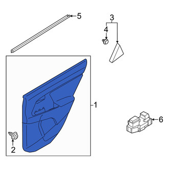 Kia OE - Front Left Inner Door Interior Trim Panel