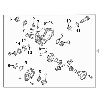 Kia OE - Rear Suspension - Axle & Differential (AWD)
