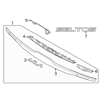 Kia OE - Rear Liftgate Finish Panel