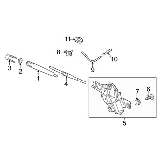 Kia OE - Lift Gate - Wiper & Washer Components