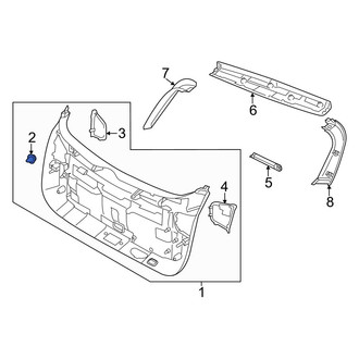 Kia OE - Lower Liftgate Trim Panel Clip