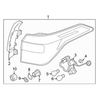 Kia OE - Rear Lamps - Combination Lamps (Bulb Type), (LX)