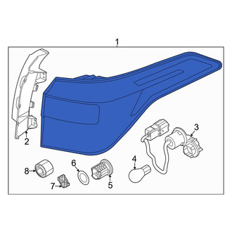 Kia OE - Rear Left Tail Light Assembly