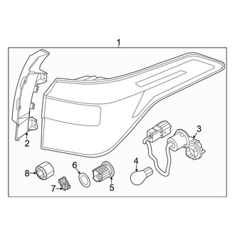Kia OE - Rear Lamps - Combination Lamps (LED Type), (EX / S / SX / X-Line)