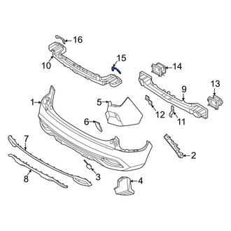 Kia OE - Rear Right Bumper Impact Bar Bracket