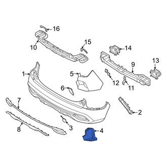 Kia OE - Rear Right Bumper Splash Shield
