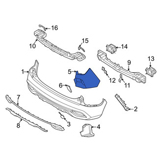 Kia OE - Rear Left Bumper Corner Cover