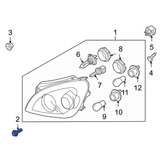 Kia OE - Radiator Support Access Cover Bolt