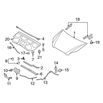 Kia OE - Hood Seal Clip