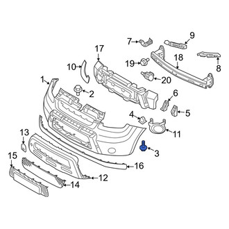 Kia OE - Body A-Pillar Trim Panel Screw