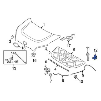 Kia OE - Hood Release Handle Bracket