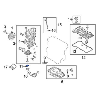 Kia OE - Engine Oil Pump Pickup Tube Gasket