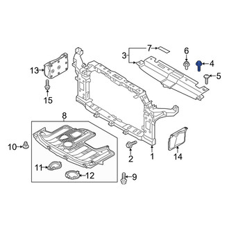 Kia OE - Radiator Support Access Cover Bolt