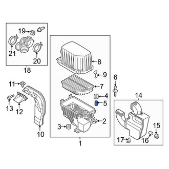 Kia OE - Air Filter Housing Sleeve