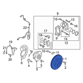 Kia OE - Front Disc Brake Rotor