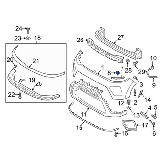 Kia OE - Brake Air Duct Rivet