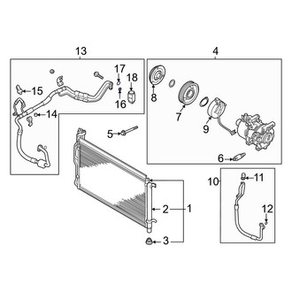 Kia OE - Upper A/C Refrigerant Line O-Ring